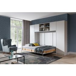 Комплект мебели New Elegance Basic BS-P-H-140 + BS-SZ-S + BS-SZ-P + BS-N Horizontal 140x200 (White Matte)