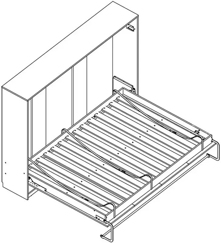 Комплект мебели New Elegance Basic BS-P-H-90 + BS-SZ-S + BS-SZ-P + BS-N Horizontal 90x200 (White Matte)