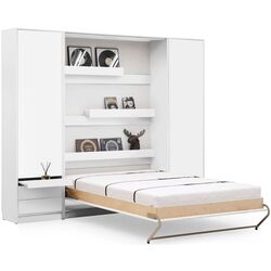 Set mobilier New Elegance Basic BS-P-V-120 + BS-SZ-S + BS-SZ-P Vertical 120x200 (White Matte) Thumb