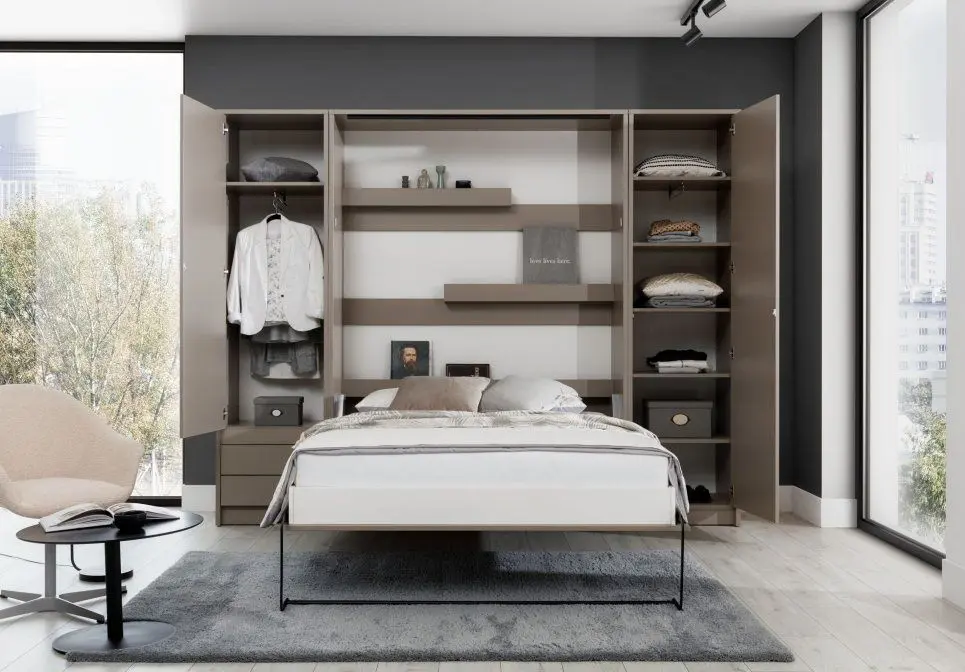 Комплект мебели New Elegance Basic BS-P-V-140 + BS-SZ-S + BS-SZ-P Vertical 140x200 (Congo)