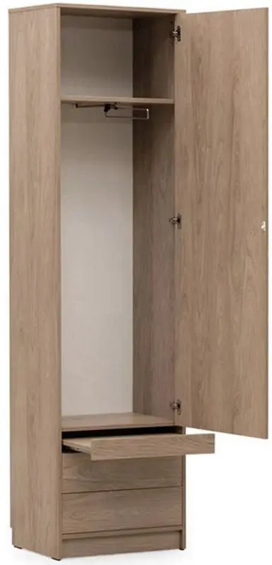 Комплект мебели New Elegance Basic BS-P-V-140 + BS-SZ-S + BS-SZ-P Vertical 140x200 (Sonoma Oak Light)