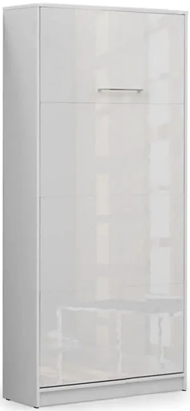 Комплект мебели New Elegance Basic BS-P-V-90-BP + BS-SZ-S-BP + BS-SZ-P-BP Vertical 90x200 (White Matte/White Gloss)