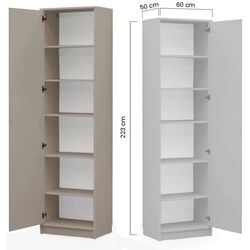 Set mobilier New Elegance Genius GS-P-V-120 + GS-SZ-S + GS-SZ-P Vertical 120x200 (Congo) Thumb