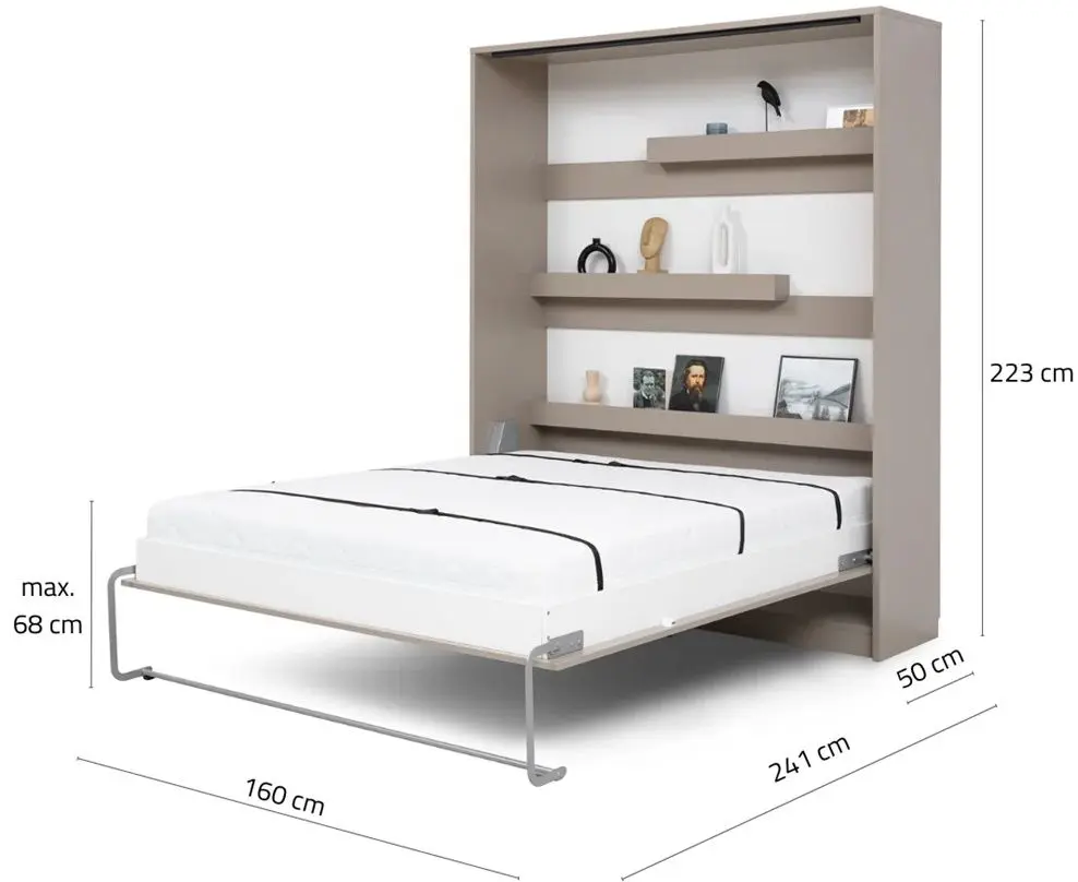 Комплект мебели New Elegance Genius GS-P-V-140 + GS-SZ-S + GS-SZ-P Vertical 140x200 (Congo)