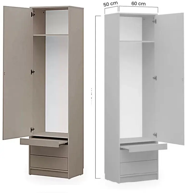 Комплект мебели New Elegance Genius GS-P-V-140 + GS-SZ-S + GS-SZ-P Vertical 140x200 (Congo)