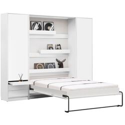 Set mobilier New Elegance Genius GS-P-V-140 + GS-SZ-S + GS-SZ-P Vertical 140x200 (White Matte) Thumb