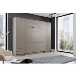 Set mobilier New Elegance Genius GS-P-V-B-120 + GS-SZ-S + GS-SZ-P Vertical cu masa 120x200 (Congo) Thumb