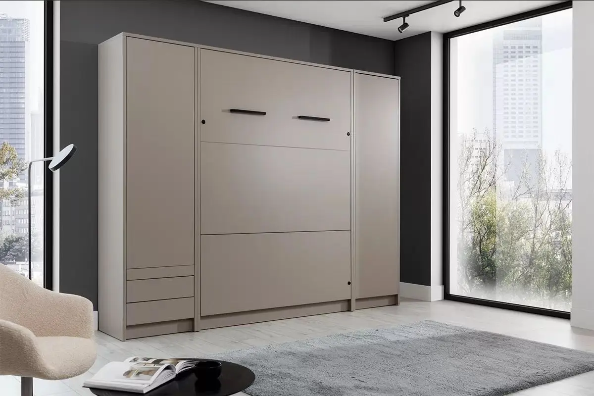 Set mobilier New Elegance Genius GS-P-V-B-120 + GS-SZ-S + GS-SZ-P Vertical cu masa 120x200 (Congo)