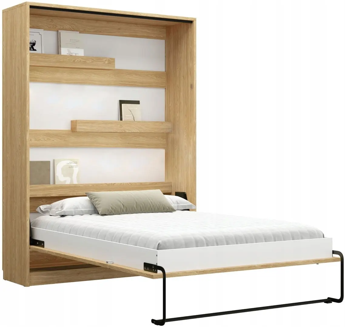 Set mobilier New Elegance Genius GS-P-V-B-120 + GS-SZ-S + GS-SZ-P Vertical cu masa 120x200 (Oiled Oak)