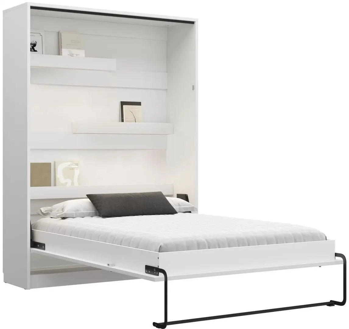 Set mobilier New Elegance Genius GS-P-V-B-120 + GS-SZ-S + GS-SZ-P Vertical cu masa 120x200 (White Matte)