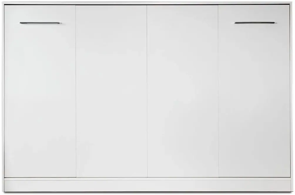 Кровать-трансформер откидная New Elegance Basic BS-P-H-120 Horizontal 120x200 (White Matte)