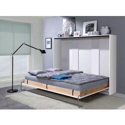 Кровать-трансформер откидная New Elegance Basic BS-P-H-120 Horizontal 120x200 (White Matte)