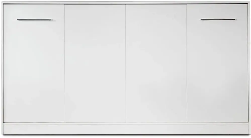 Кровать-трансформер откидная New Elegance Basic BS-P-H-90 Horizontal 90x200 (White Matte)