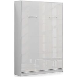 Кровать-трансформер откидная New Elegance Basic BS-P-V-140-BP Vertical 140x200 (White Matte/White Gloss) Thumb