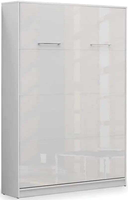Кровать-трансформер откидная New Elegance Basic BS-P-V-140-BP Vertical 140x200 (White Matte/White Gloss)