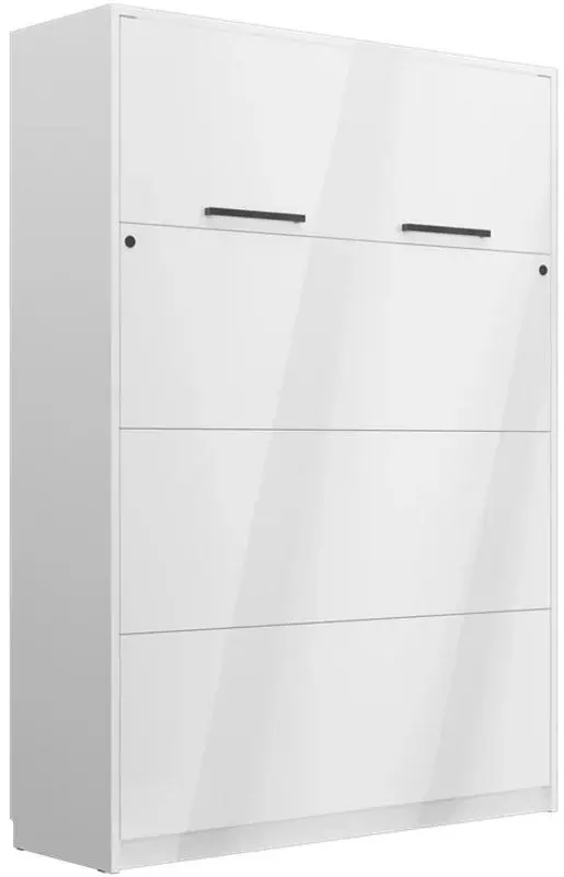 Кровать-трансформер откидная New Elegance Genius GS-P-V-120-BP Vertical 120x200 (White Matte/White Gloss)