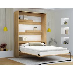 Pat-transformer rabatabil New Elegance Genius GS-P-V-B-120 Vertical cu masa 120x200 (Oiled Oak)