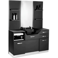 Consola de coafor cu lavoar Gabbiano B085B 153331 (Black) Thumb