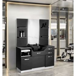 Consola de coafor cu lavoar Gabbiano B085B 153331 (Black)