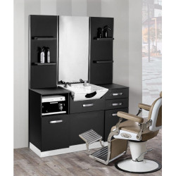 Consola de coafor cu lavoar Gabbiano B085W 132990 (Black)