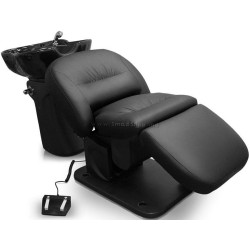 Fotoliu-scafa pentru frizerie Quirumed 1106-HZ-32845-ALLBK (Black)