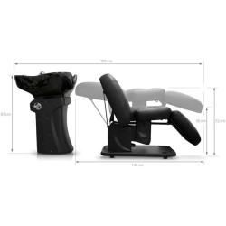 Fotoliu-scafa pentru frizerie Quirumed 1106-HZ-32845-ALLBK (Black) Thumb