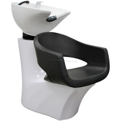 Кресло-мойка парикмахерская Quirumed 1173-BM78138-721 (Black/White)