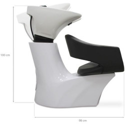 Кресло-мойка парикмахерская Quirumed 1173-BM78138-721 (Black/White) Thumb