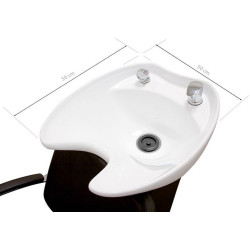 Кресло-мойка парикмахерская Quirumed 359-DHKSC212-006 (Black/White) Thumb