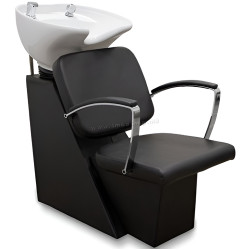 Кресло-мойка парикмахерская Quirumed 359-DHKSC212-006 (Black/White)