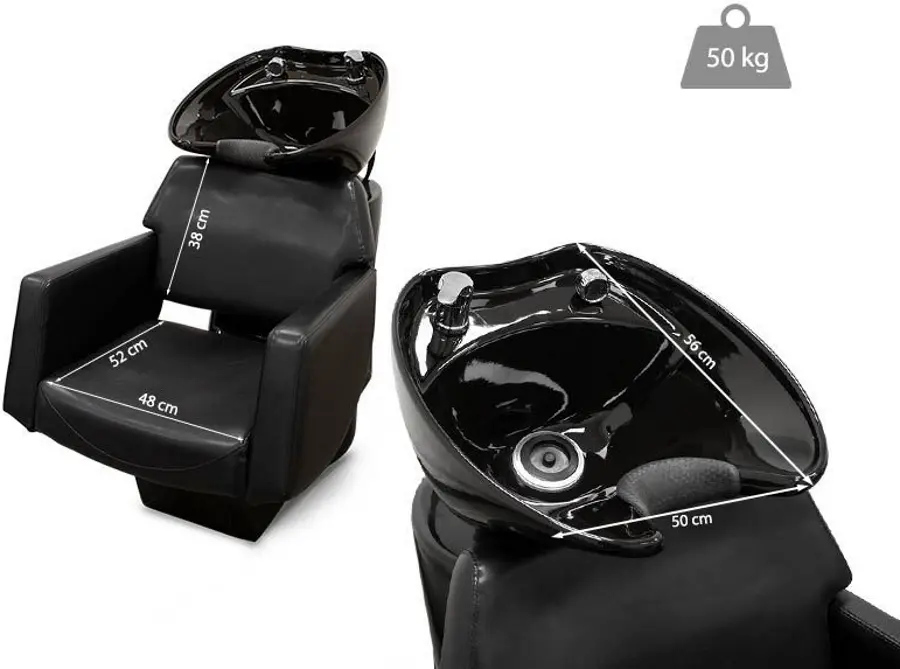 Кресло-мойка парикмахерская Quirumed 485-RJ-SM03-12 (Black) - 6