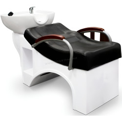 Кресло-мойка парикмахерская Quirumed Arezzo (Black/White)