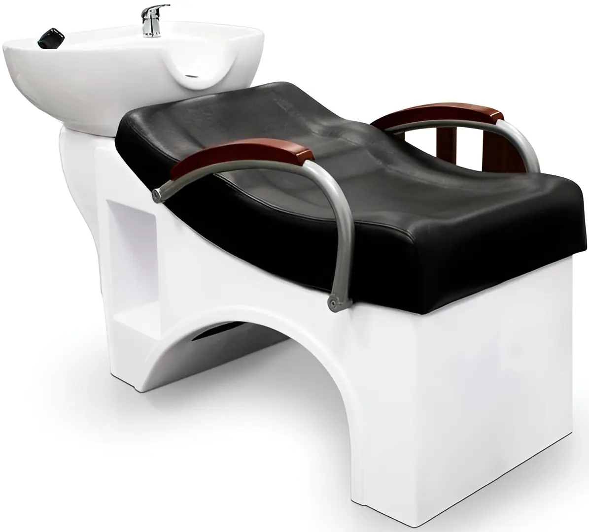 Кресло-мойка парикмахерская Quirumed Arezzo (Black/White)