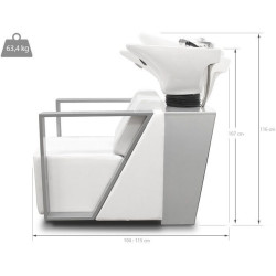 Кресло-мойка парикмахерская Quirumed Cagliari (White) Thumb