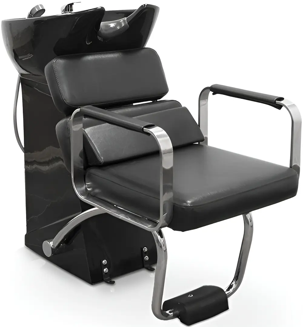 Fotoliu-scafa pentru frizerie Quirumed Modena (Black)