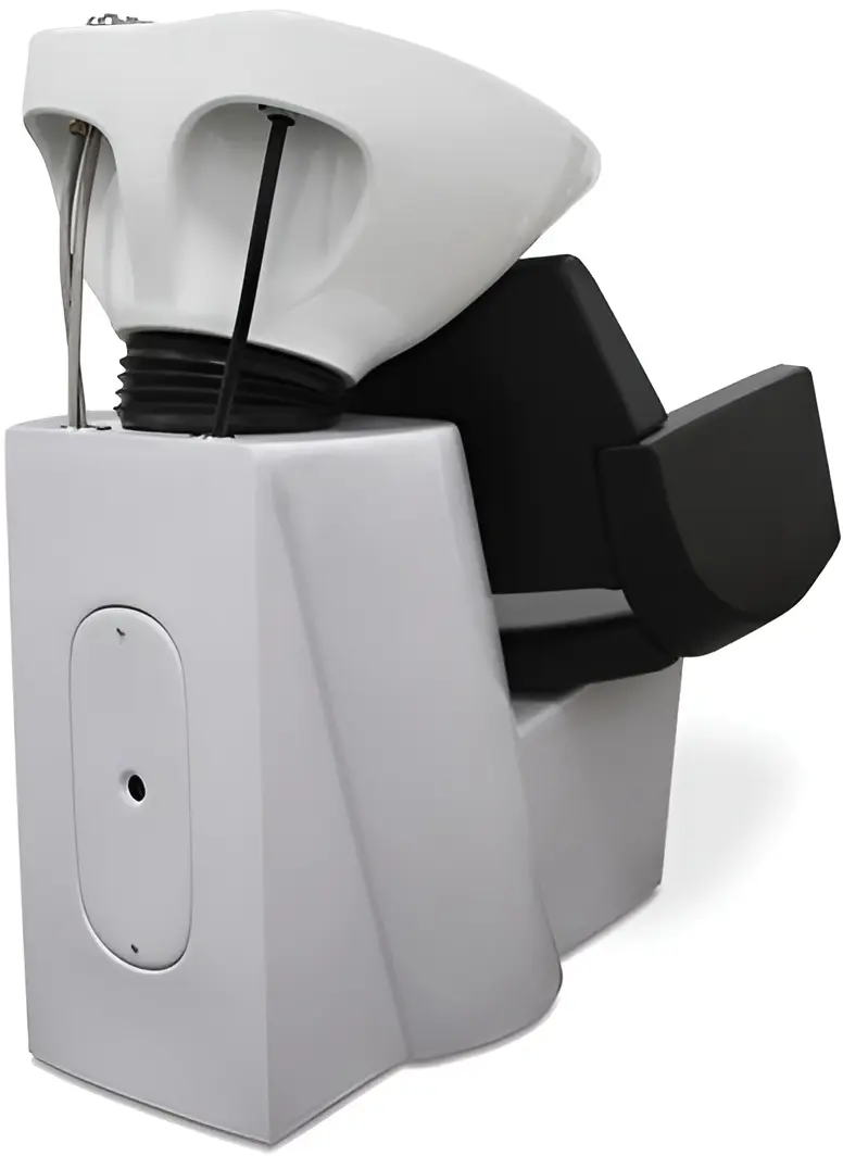 Кресло-мойка парикмахерская Quirumed Mykonos (Black/White) - 3