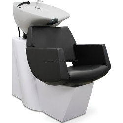 Кресло-мойка парикмахерская Quirumed Mykonos (Black/White)