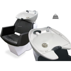 Кресло-мойка парикмахерская Quirumed Mykonos (Black/White) Thumb
