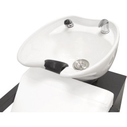 Кресло-мойка парикмахерская Quirumed Positano (White/Black) Thumb