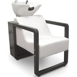 Кресло-мойка парикмахерская Quirumed Positano (White/Black)