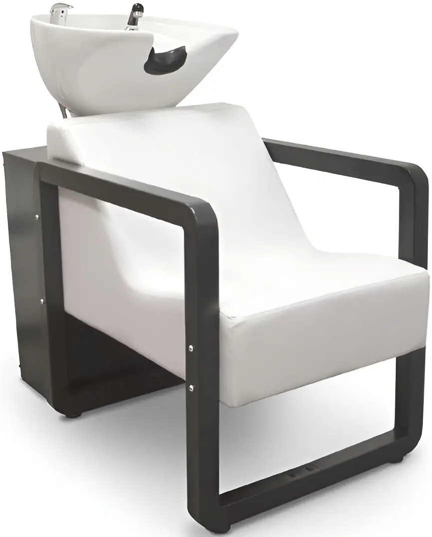 Кресло-мойка парикмахерская Quirumed Positano (White/Black)