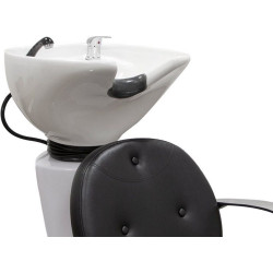 Fotoliu-scafa pentru frizerie Quirumed Roma (Black/White) Thumb