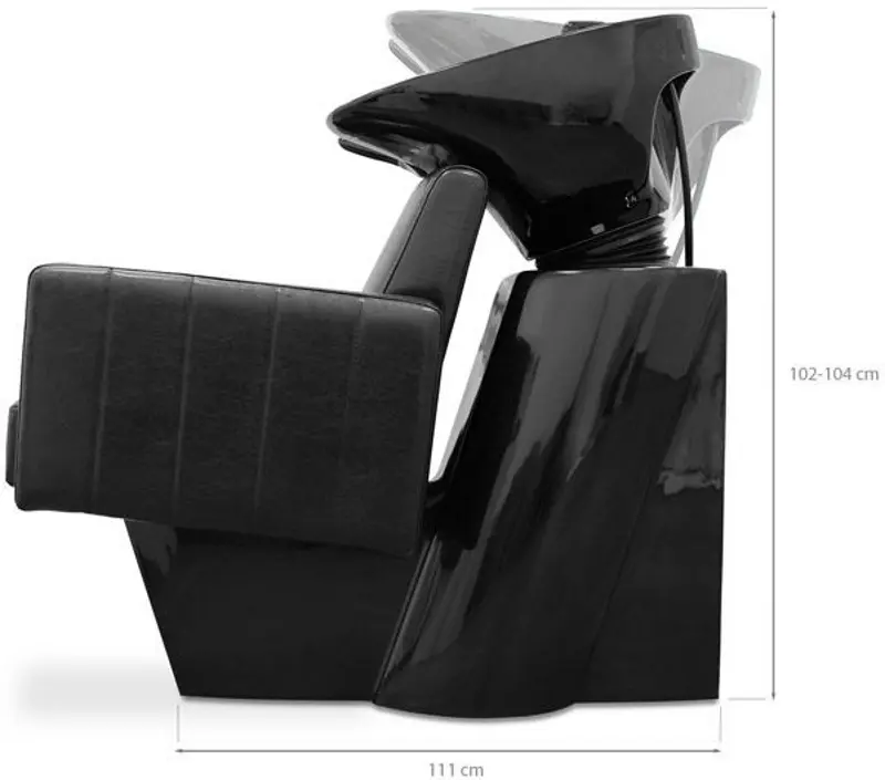 Кресло-мойка парикмахерская Quirumed Sparta (Black) - 4