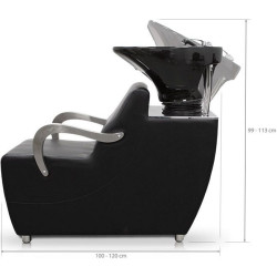 Кресло-мойка парикмахерская Quirumed Torino (Black) Thumb