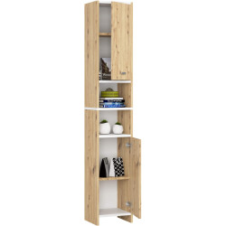 Пенал Akord Beti 2D1W (Artisan Oak/White) Thumb