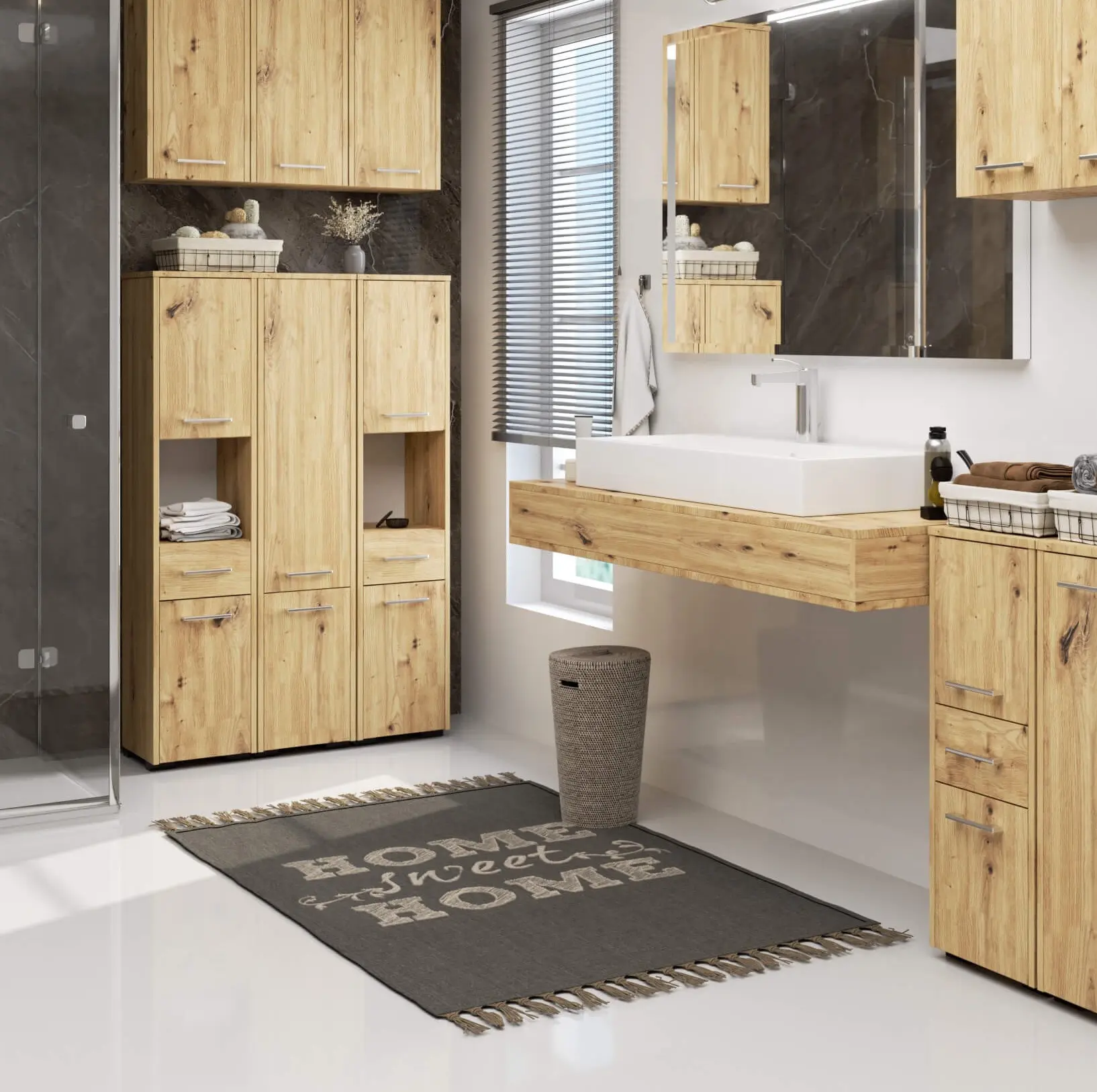 Penal Akord Fin 30 2D1SZ1W 140cm (Artisan Oak)