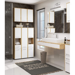 Penal Akord Fin 30 2D1SZ1W 140cm (Artisan Oak/White) Thumb