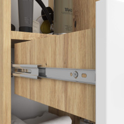 Penal Akord Fin 30 2D1SZ1W 140cm (Artisan Oak/White) Thumb