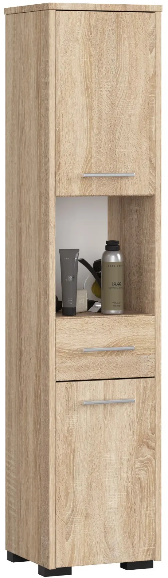 Пенал Akord Fin 30 2D1SZ1W 140см (Sonoma Oak)