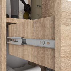 Пенал Akord Fin 30 2D1SZ1W 140см (Sonoma Oak) Thumb